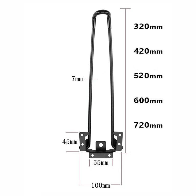 4PCS Folding Table Foot Bracket Tea Bed Support Leg Computer Table Outdoor Camping Foot Bracket Folding Table Accessories