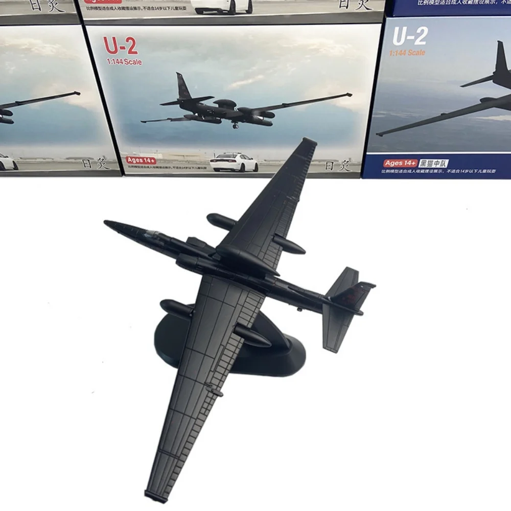 1/144 American U-2 U2 Reconnaissance Aircraft Black Cat Squadron Simulation Aircraft Alloy Military Static Model Collection Gift