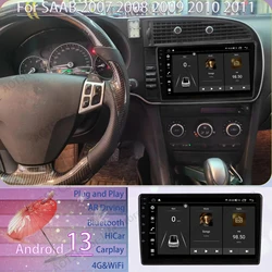 Automotive Multimedia schermo Android per SAAB 2007 2008 2009 2010 2011 autoradio Apple Carplay unità principale di navigazione GPS Wireless