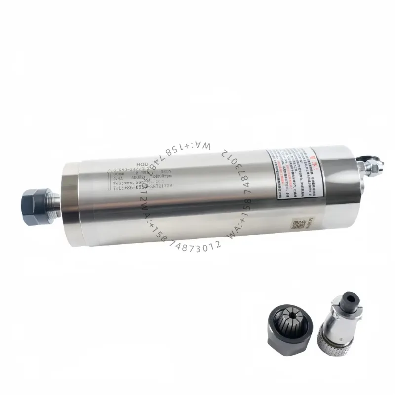 

HQD Gdk80-24z /2.2 Water Cooled 2.2kW MTC Water Cooling Spindle Motor For Cnc Machine