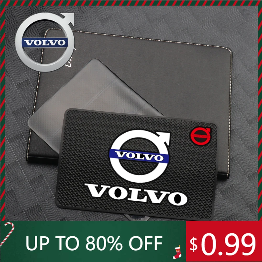 

Emblems Car Styling Dashboard Sticky Pad Phone Holder Anti-Slip Pad Silicone Mat for Volvo AWD C30 C40 C50 C70 S40 S60 S70 S80 S