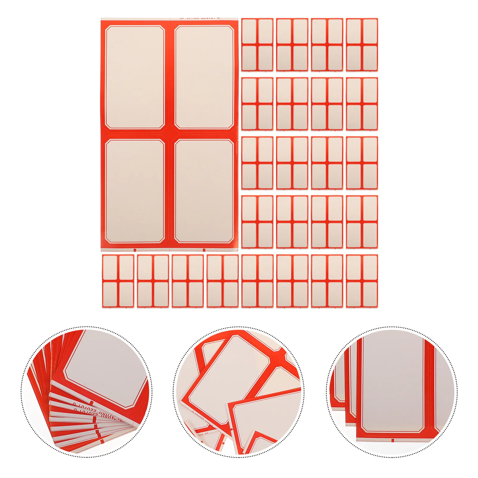 100 fogli Etichette classificate portatili Adesivi con nome multifunzione Etichette adesive scrivibili per etichetta con nome organizzativo