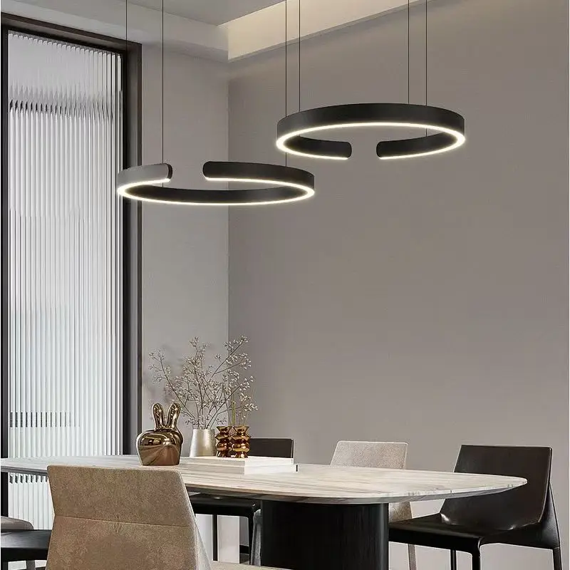 

Circular Dining Room Pendant Lamp Nordic Style Ring Light Dining Room Chandeliers Kitchen Island Chandelier Dining Lighting