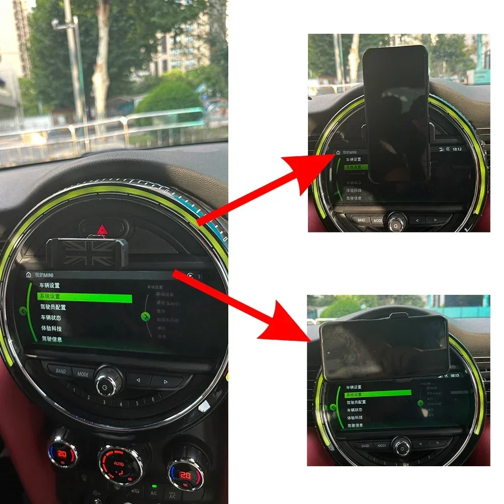 Car Cell Phone Holder Fits For MINI Cooper S F55 F56 F57 Countryman F60 F54 Clubman Dashboard Navigation GPS Bracket Mount