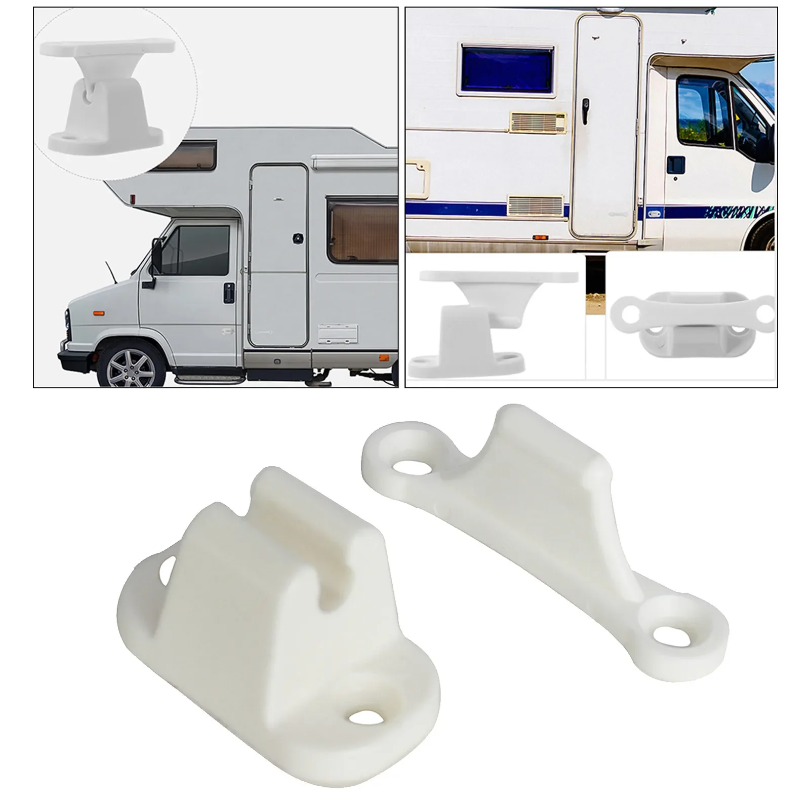 1pc Auto Caravan Motorhome White Plastic Main Door Catch Campers Accessories Retainer Holder CDR7 Car Door Retainer Catches