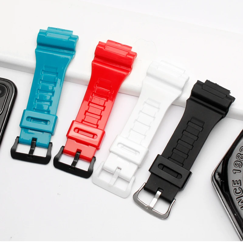 Waterproof Resin Strap Watch Band For Casio AQ-S810W AQS810WC AQ-S810W-1A sport watchband wristband Bracelet Watch Accessories