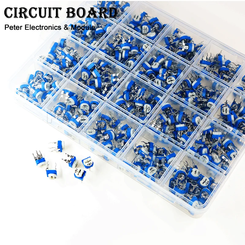 240PCS/Box RM065 RM063 Assortment Kit Side Top Adjustment Potentiometer 100R 1K 10K 100K 1 200R 50K 500K