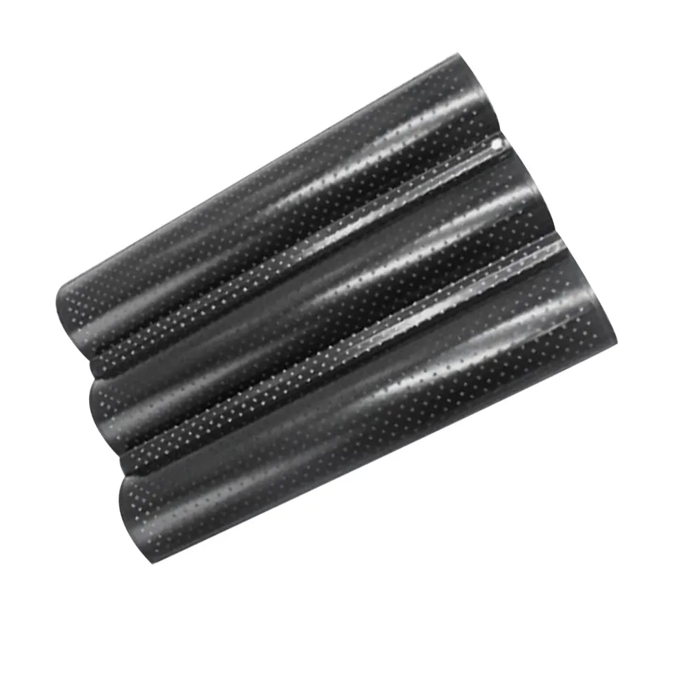 Baking Mould Wave Bread Stick Tray Black Size M Easy Clean Kitchen Baking Tool for Baguette French Bread Wave Stick