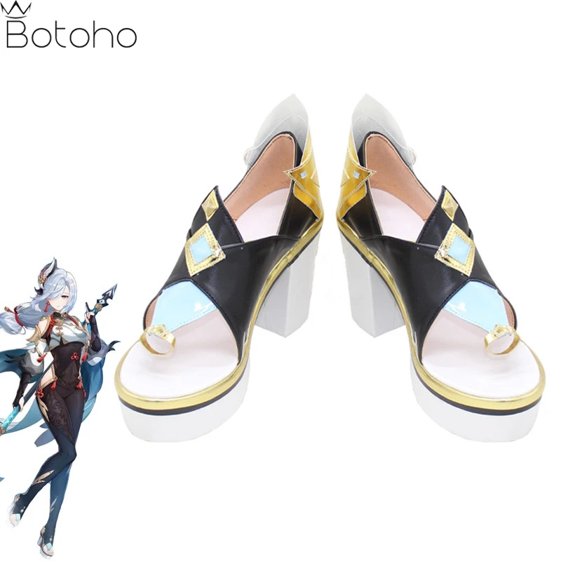 

Shenhe Cosplay Shoes Game Genshin Impact Shenhe Cosplay Shoes Sexy Women Shoes High Boots Heels Halloween Carnival Party Shoes