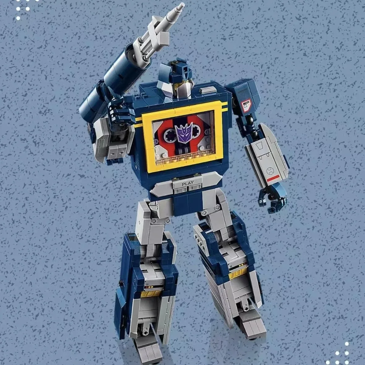 1505 pçs soundwave transformador robô modelo blocos de construção conjunto, azul mech caminhão carro brinquedo, tijolos criativos diy para adultos/crianças, chrom