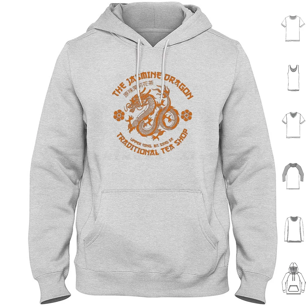 

The Jasmine Dragon Tea Shop Hoodie cotton Long Sleeve Last Airbender Aang Zuko Katara Korra Toph Air Water Fire Earth Bender