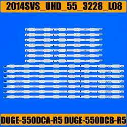 Striscia di retroilluminazione a LED (14) per Samsung UE55HU6900U UE55HU7000U UN55HU7000 UN55HU6840 UN55HU6830 DUGE-550DCB-R5 550DCA 2014SVS-UHD-55