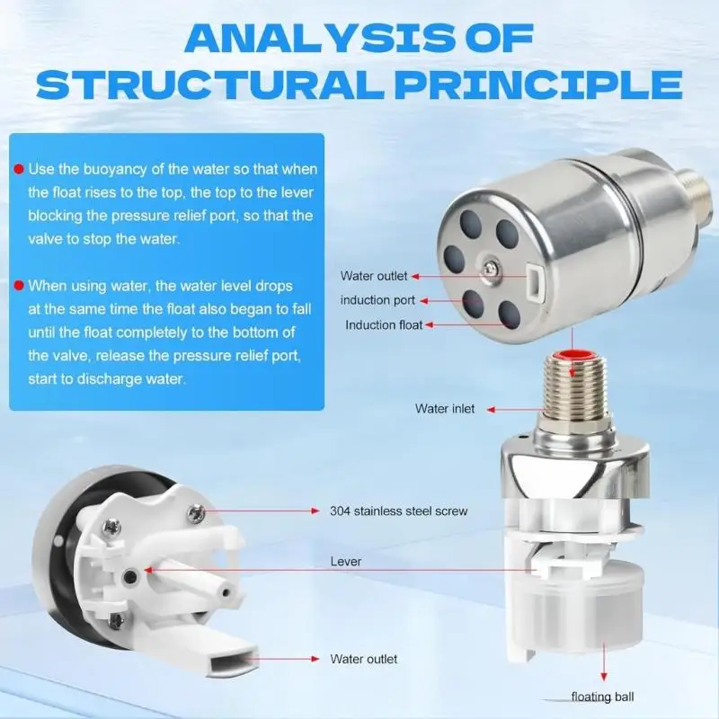 

Автоматический комплект клапанов резервуаров с 7 аксессуарами для бассейна Aquarium Plumbing D2rd