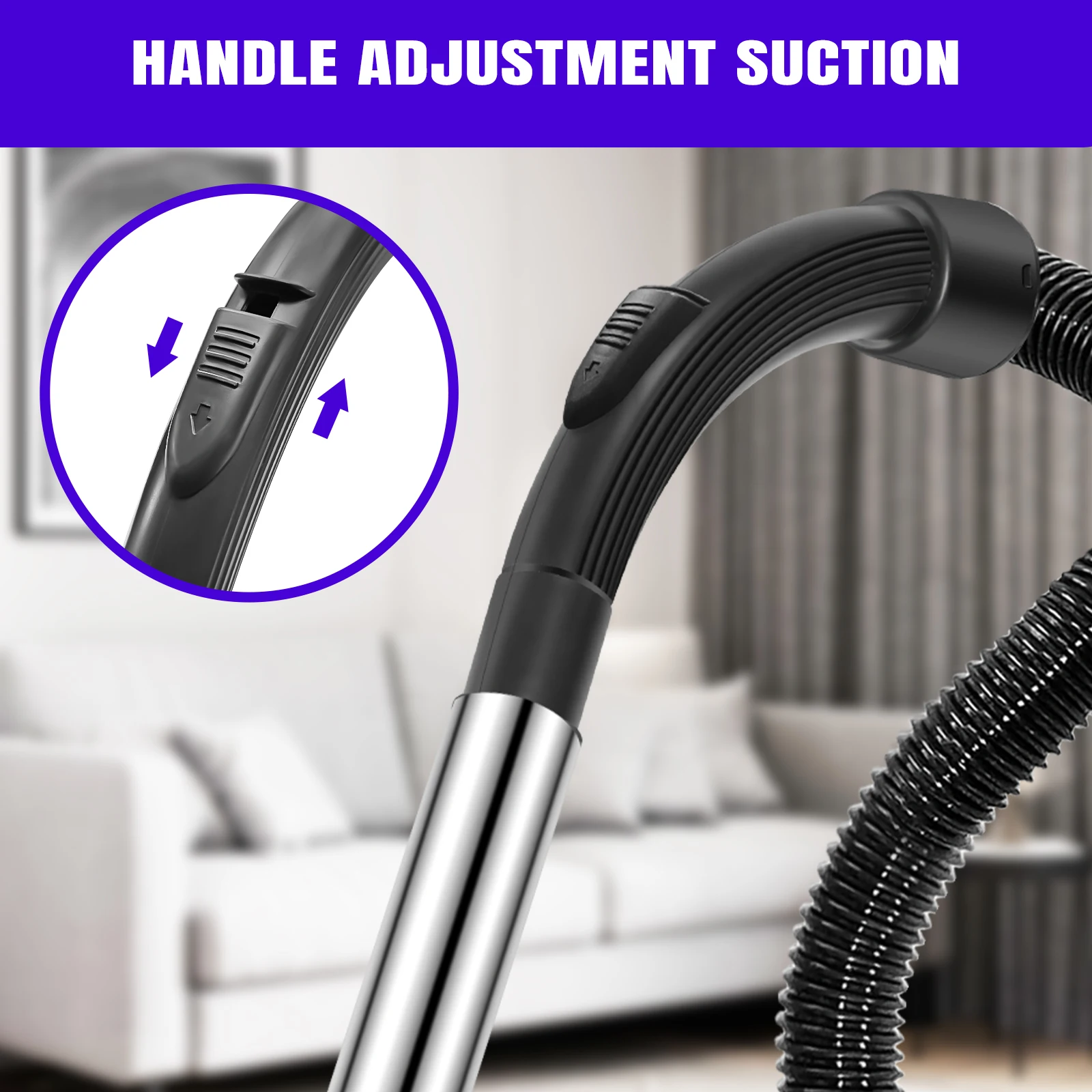 مكنسة كهربائية قوية 1.5 لتر بدون كيس للحيوانات الأليفة والسيارات فلتر HEPA ترجيع تلقائي 4 متر سلك منظف سجادة الأرضيات الصلبة للمنزل