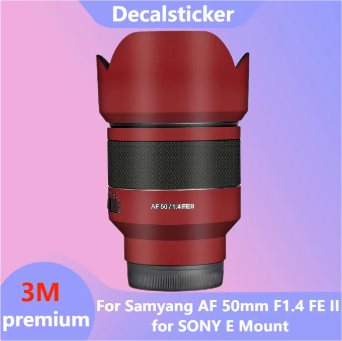 For Samyang AF 50mm F1.4 FE II for SONY E Mount Lens Sticker Protective Skin Decal Film Anti-Scratch Protector Coat 50 1.4 F/1.4