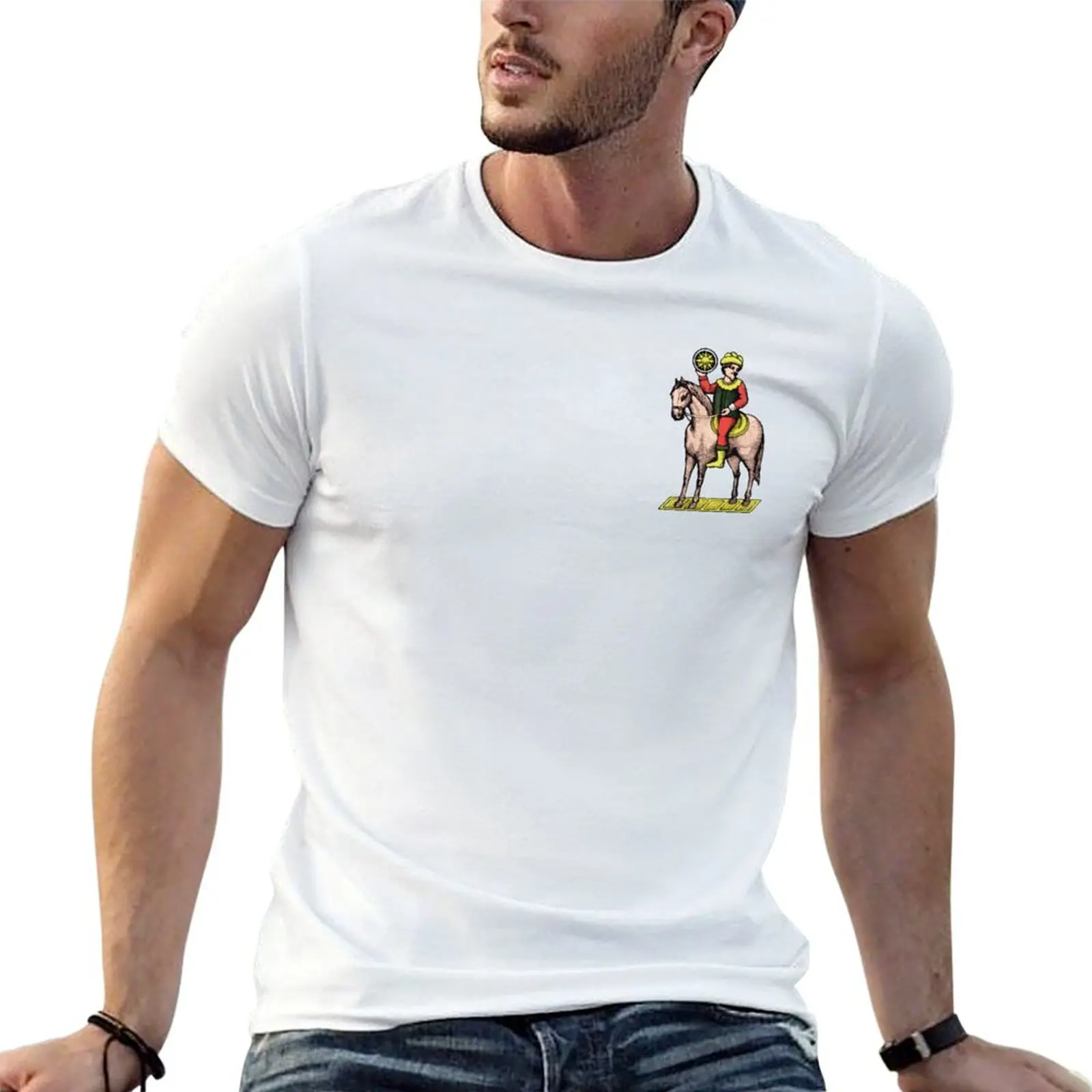 Camiseta il Cavallo Bello, camiseta con estampado personalizado para hombre, camisetas de algodón 100%