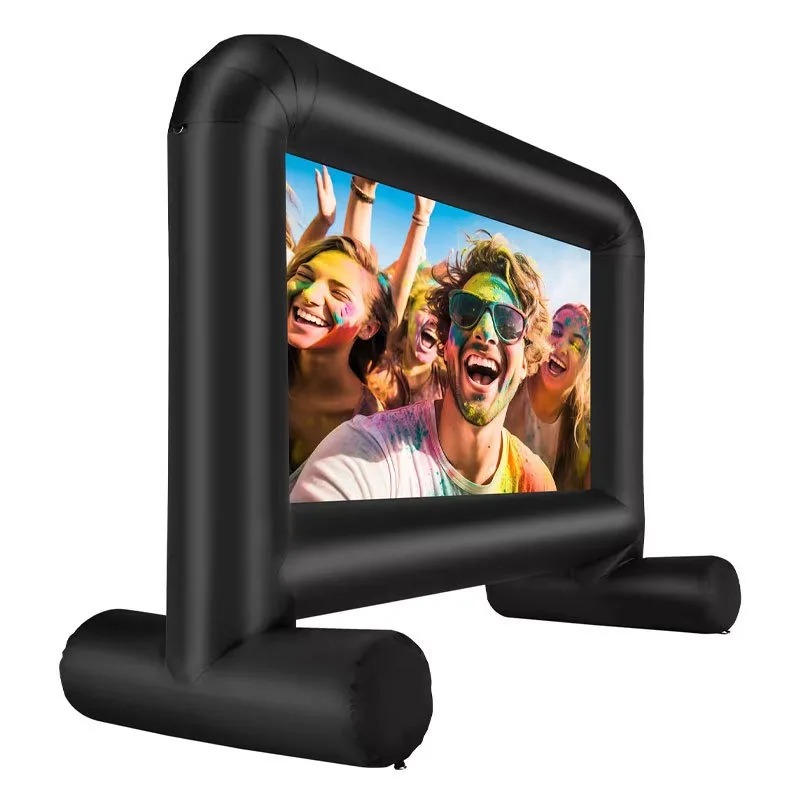 

14-22ft Inflatable Movie Screen Outdoor Projector Movies Screen with Low-Noise Blower for Night Backyard Pool Fun