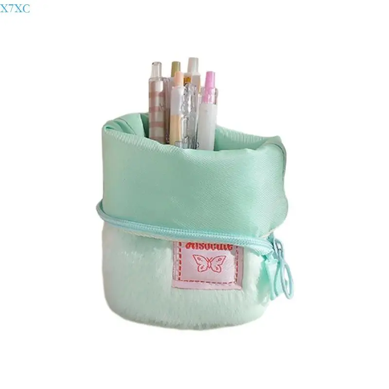 

X7XC Pencil Case Desktop Organizers Pencil Bag with Detachable Handle Stationary Case