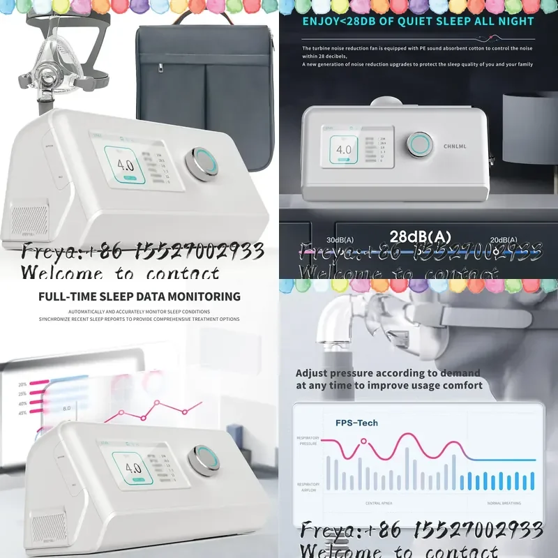 automatic single level respirator household non-invasive positive pressure breathing training, anti-snoring device