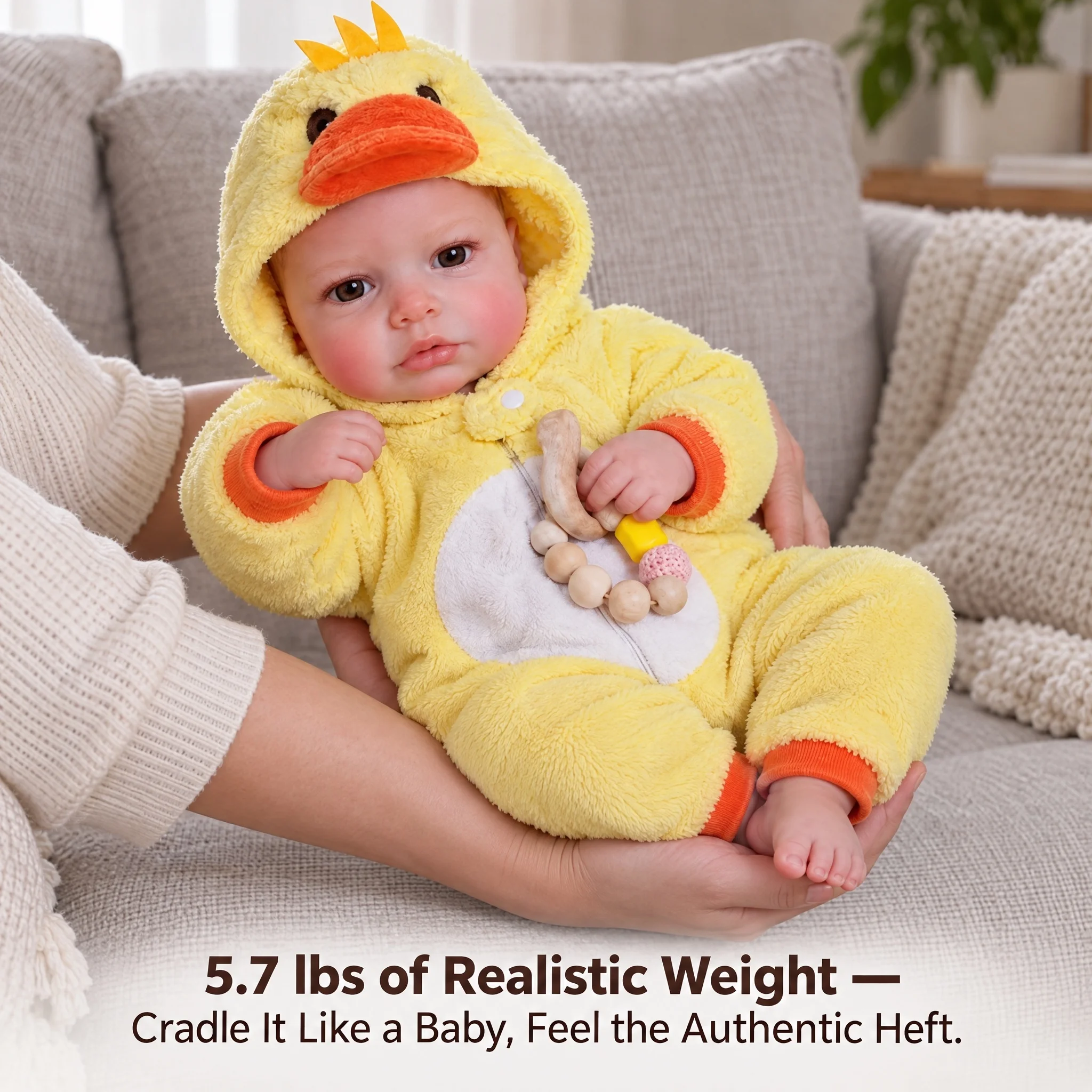 NPK 16inch Full Solid Silicone LouLou Awake Flexible Elastic Super Soft Mouth Can Open Squish Silicone Lifelike Reborn Bebe Doll
