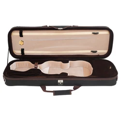 4/4 High Grade Violin Square Cloth Box with Hygrometer Violin Case Violin Components&Accessories