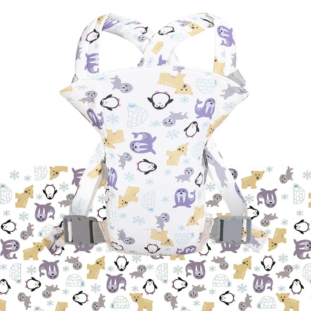 

Newborn Front Holding Baby Carrier Soft Material Infant Kangaroo Bag Baby Sling Carrier 360 Ergonomic Carrier Waist Stool Strap