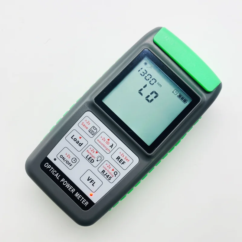 Ftth Fiber Optical Power meter with Green Light VFL Visual Fault LocatorRJ45 TestingLithium battery1500mAh Optical Power meter