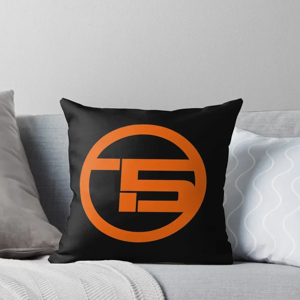 Vanlife - T5 Badge - bright orange Throw Pillow christmas pillowcases Sofa Covers For Living Room pillow