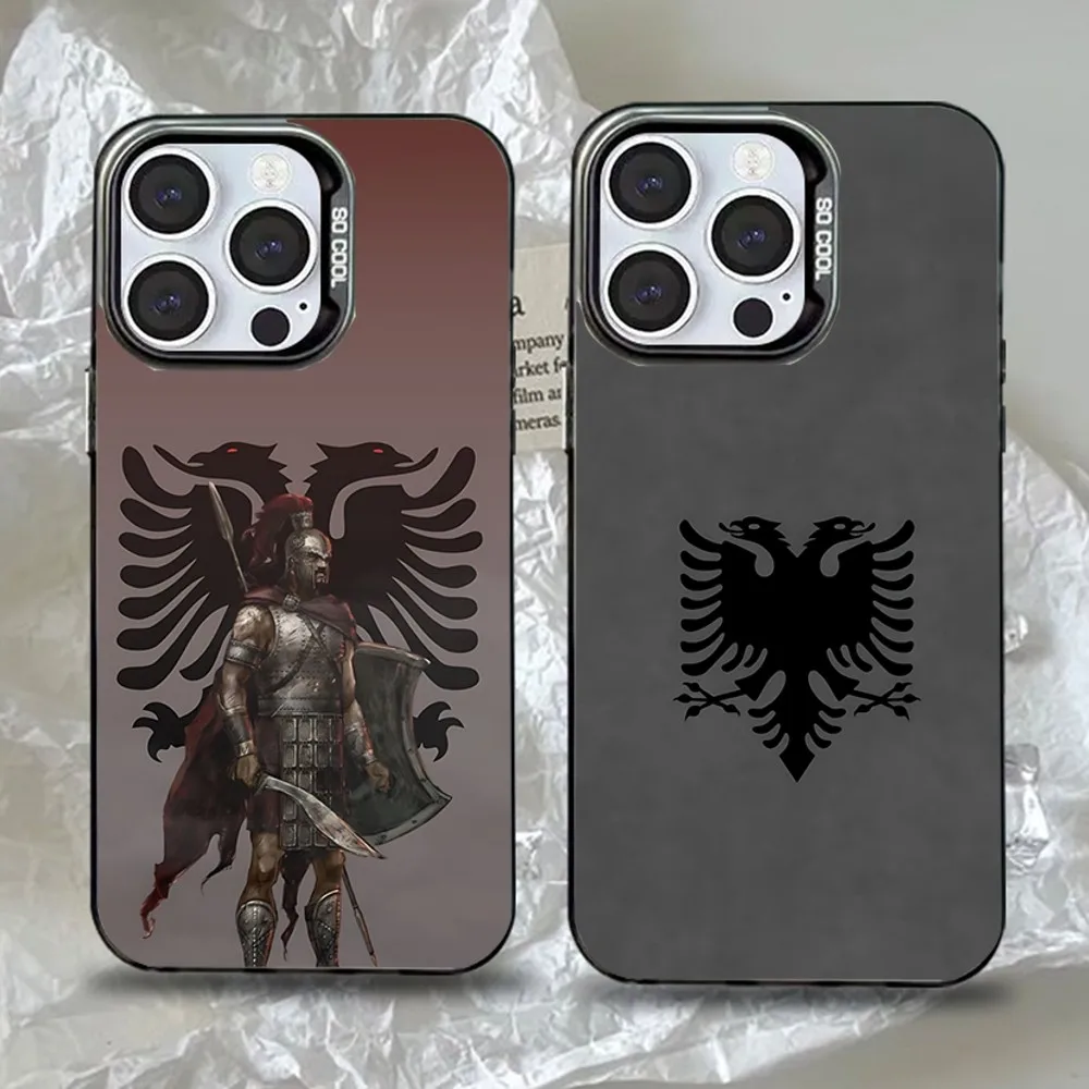 

Albania Albanians Flag Phone Case For iPhone 16,15,14,13,12,11,Pro,Max,Plus,Mini,XS,SE Anti Fall Black Matte Hard Bumper