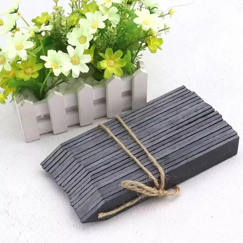 6pcs Slate Plant Label Reusable Waterproof Plant Plastic Labels Nursery Garden Tray Markers Signs For Vegetable Herbs Potted