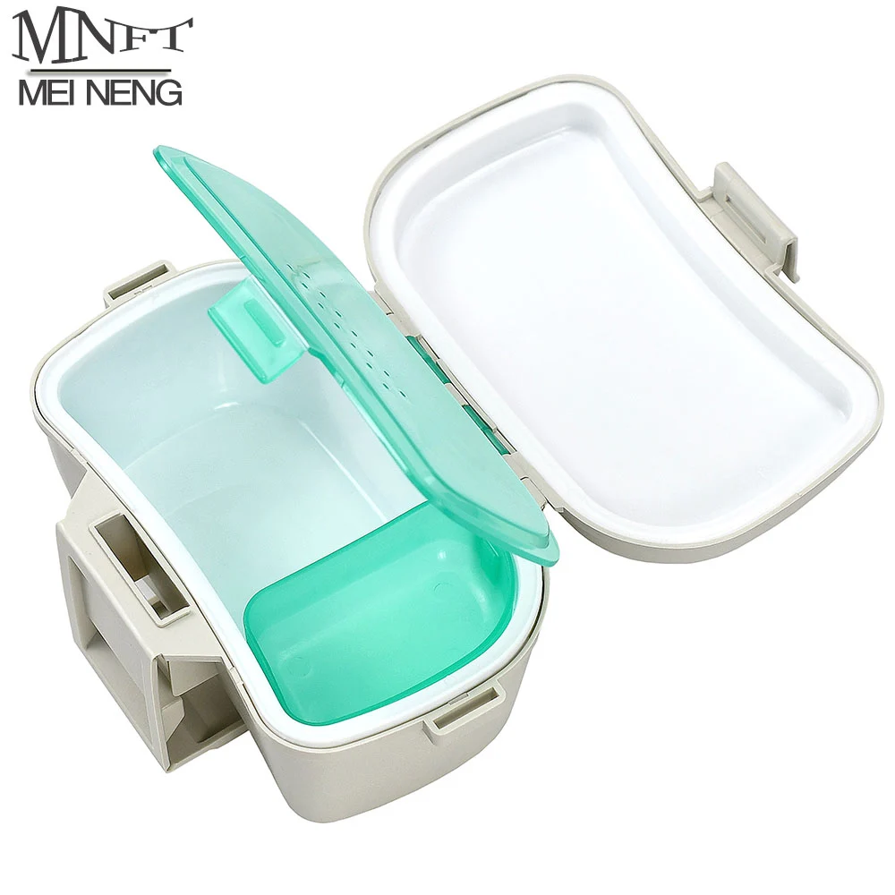 MNFT 1Pcs Caixa de pesca de plástico para pesca, iscas vivas, isca, equipamento, recipiente de armazenamento