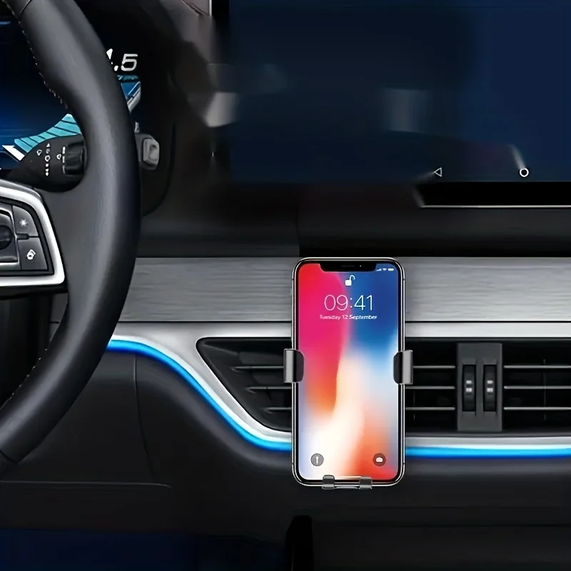 Автомобильный кронштейн для мобильного телефона, автоматический многофункциональный автомобильный воздухозаборник, гравитационный навигационный кронштейн, универсальный кронштейн для мобильного телефона