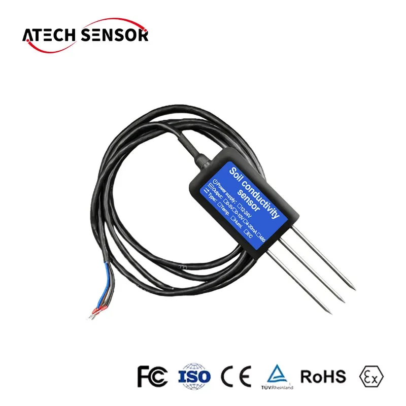 Soil Moisture Sensor Test Temperature and Conductivity Soil Ec Moisture Meter