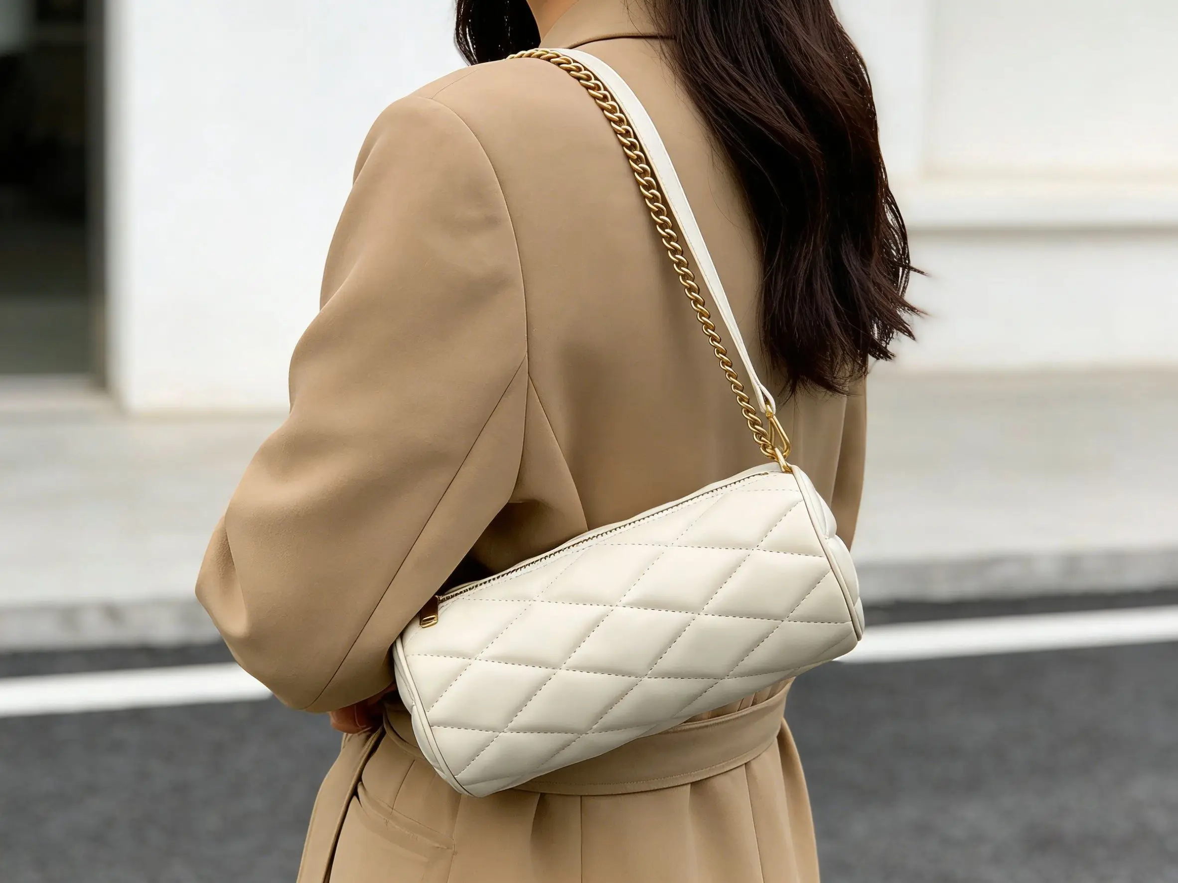 Luxury Women's Handbag New High-End Textured Fashion Shoulder Crossbody Bag Chain Shoulder Bag