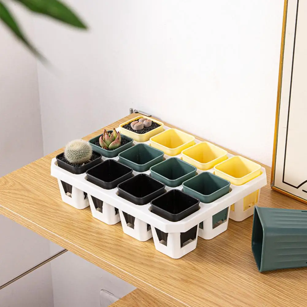 10Pcs Plant Pot Bottom Drainage Flowerpot Smooth Edge Nursery Pot Flower Holder Ventilation Hole