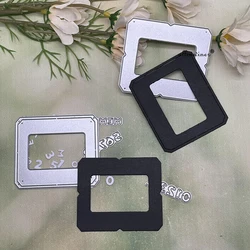 New Memories photo frame DIY Craft Metal Cutting Die Scrapbook Embossed Paper Card Album Craft Template Stencil Dies