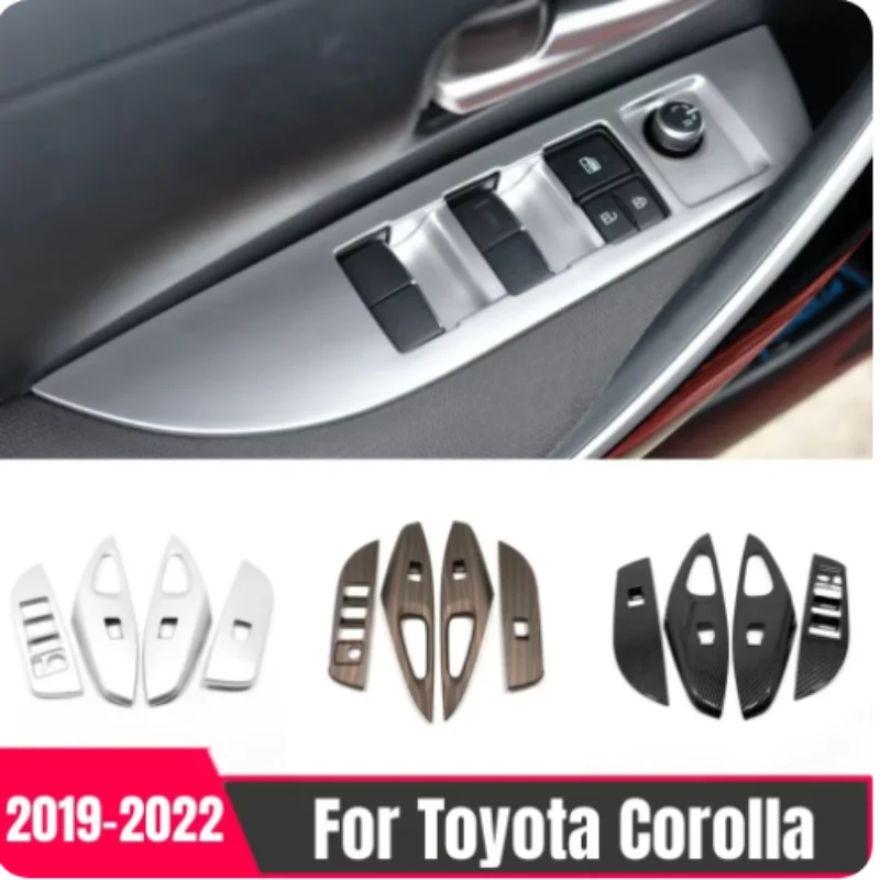 

Car Door Window Glass Inner Panel Armrest Lift Switch Button Trim Frame Molding For Toyota Corolla E210 2019 - 2022