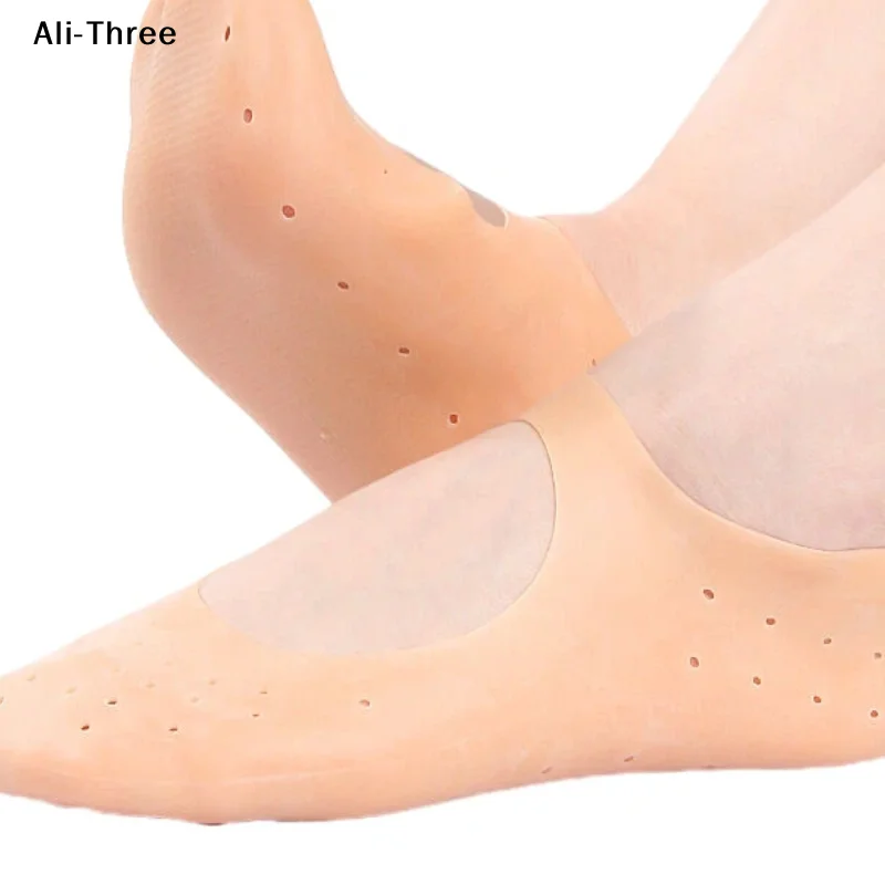 1 paar S/L Spa Silikon Socken Feuchtigkeitsspendende Gel Boot Socken Verhindert Trockenheit Rissige Abgestorbene Haut Entfernen fuß Pflege Werkzeuge