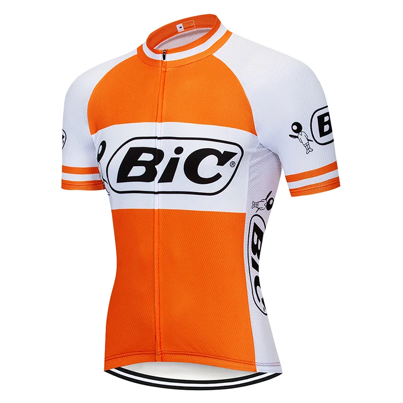 BIC Cycling Team Bib Set MTB Jersey Bicycle Clothing Quick Dry Bike Clothes Racing Shirt Men\'s Short Maillot Summer Cycling Suit