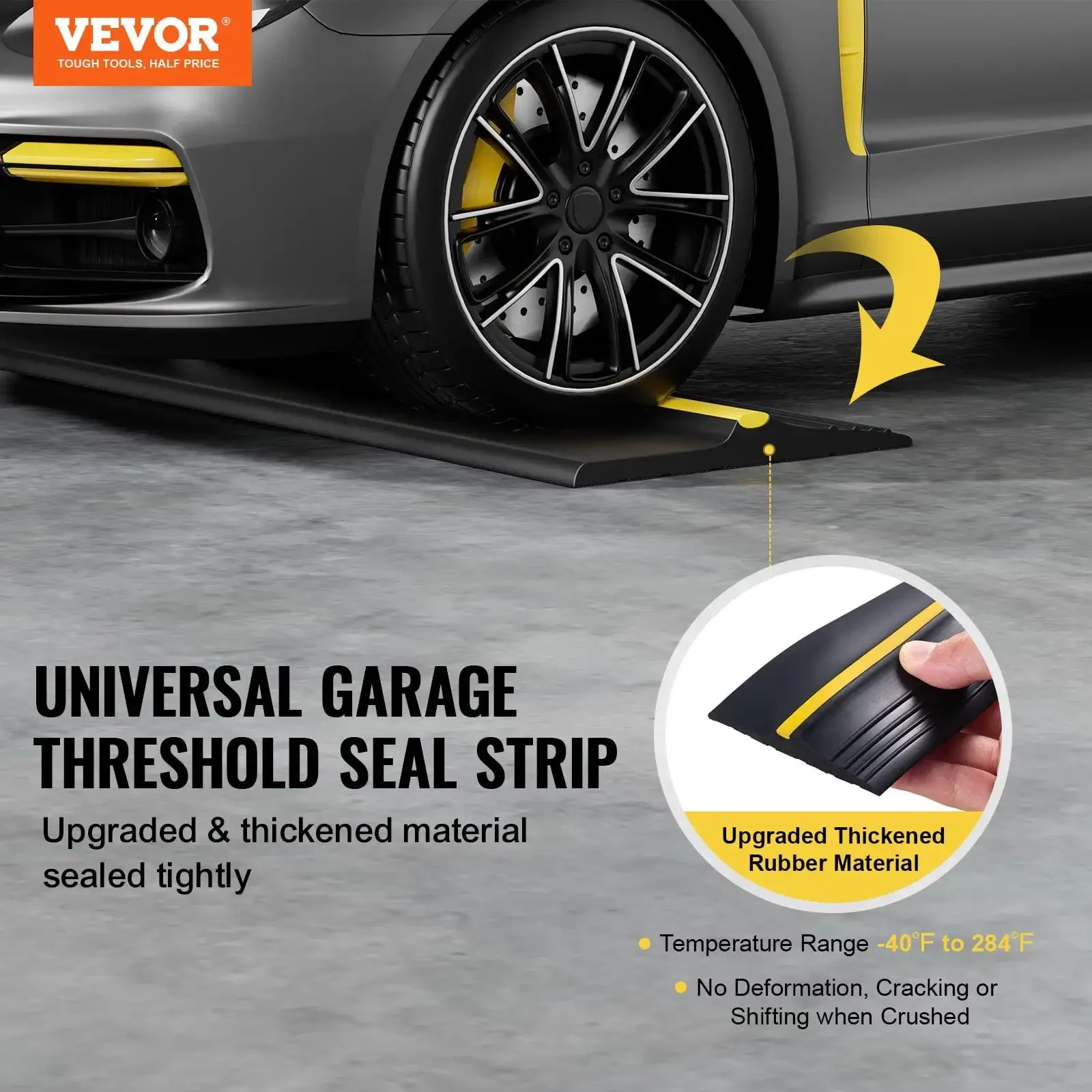 

Garage Door Threshold Seal Strip 16.5 FT Universal Bottom Waterproof PVC