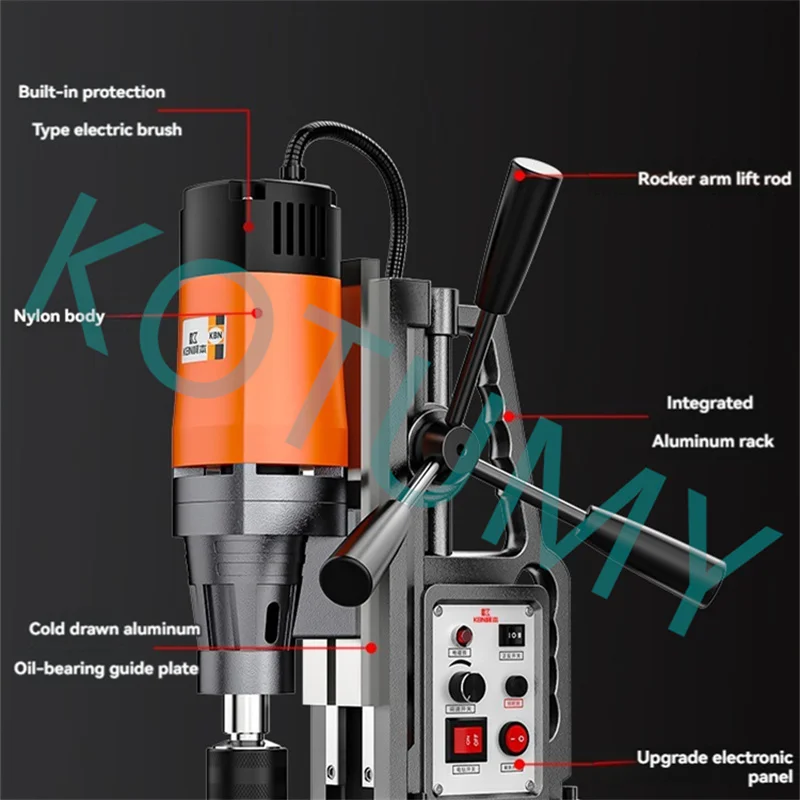 Electric Drilling Machine Magnetic Drill Press Boring Diameter Power Drill 5500 PRM 1-second Release Drill 11500-15800N