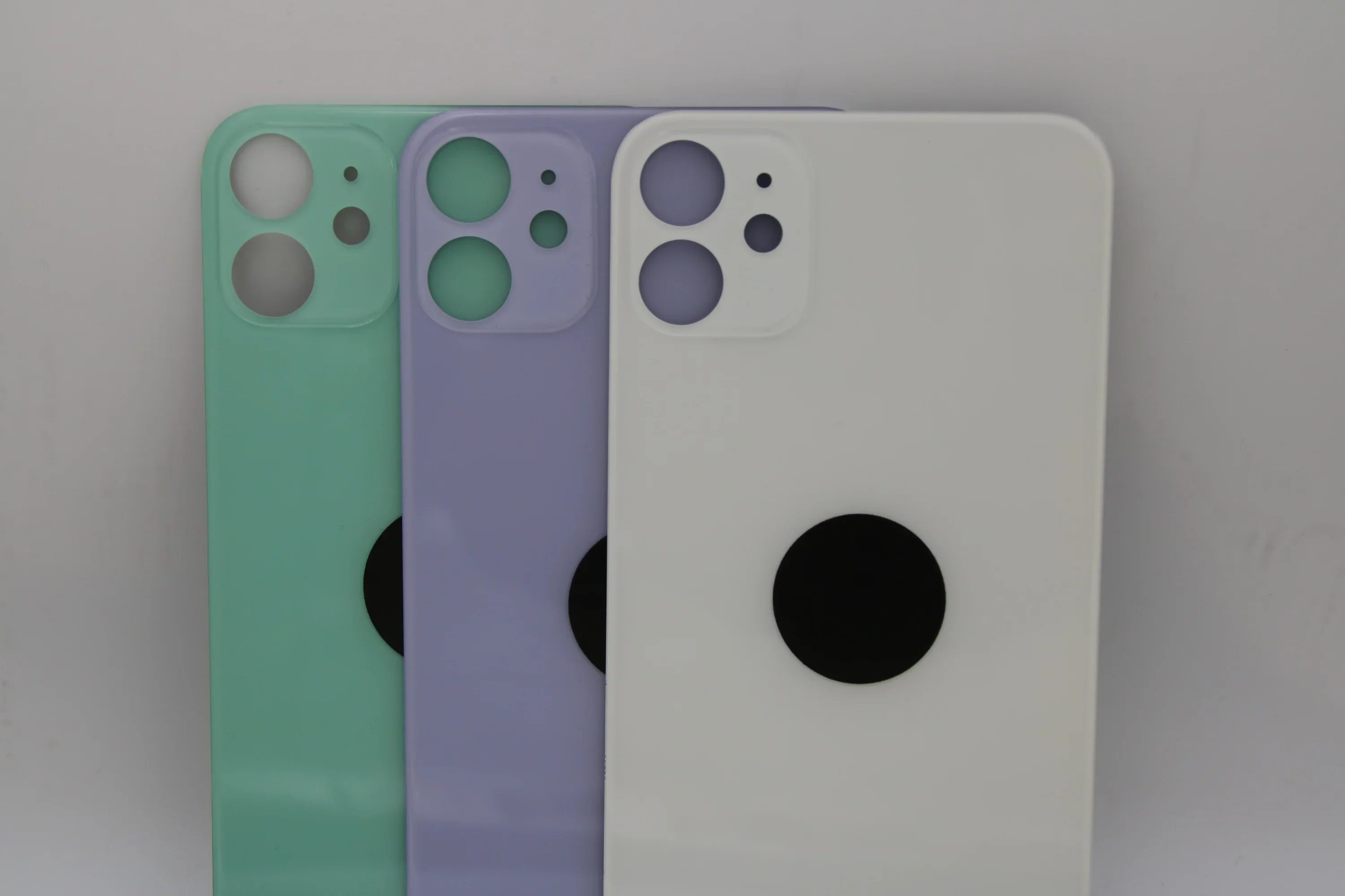 Back Glass+3M glue For IPhone11 Back Cover Glass Fast Replacement Housing Battery Cover Big Hole Rear Glass