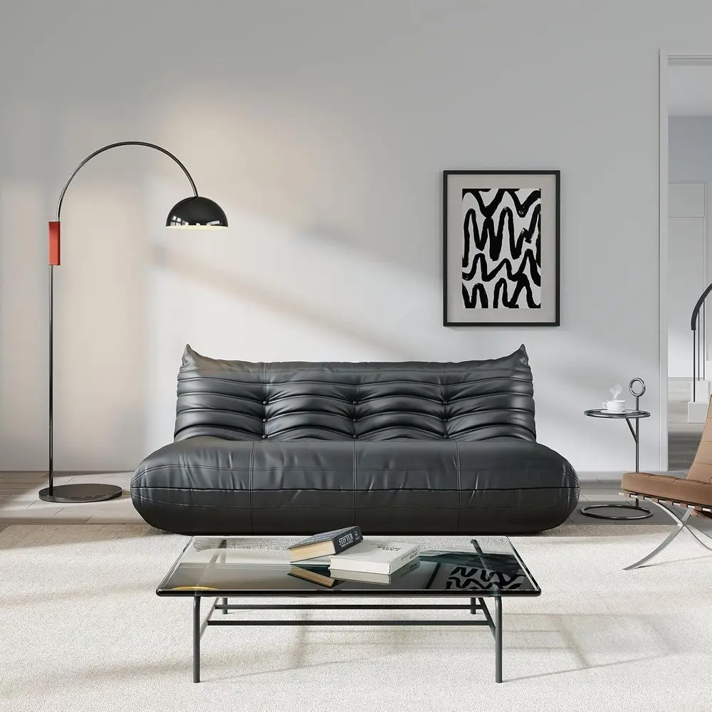 

Lazy Lounge Sofa, Bean Bag Chairs, Comfortable Armchair, Faux Leather Couch, Relaxing Furniture for Living Room or Bedroom, Suit