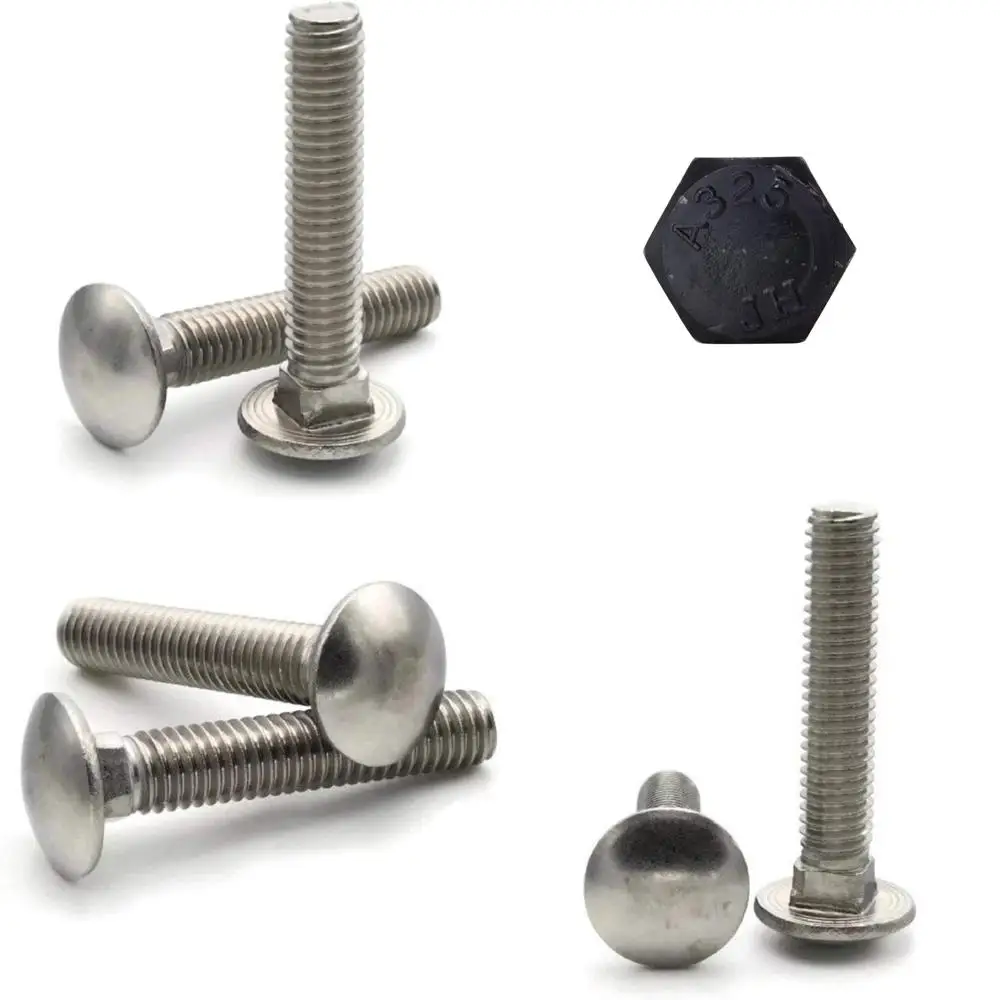 

Болты с кареткой из нержавеющей стали, класс 18-8, # Размер резьбы 10-32, длина 2-3/4 дюйма, упаковка из 100 шт., количество оптовых для промышленного использования.