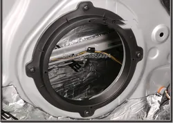 Car Front Rear Door Bass Speaker Horn Wire Cable Mat Adapter Plates Bracket Spacers Ring  6.5
