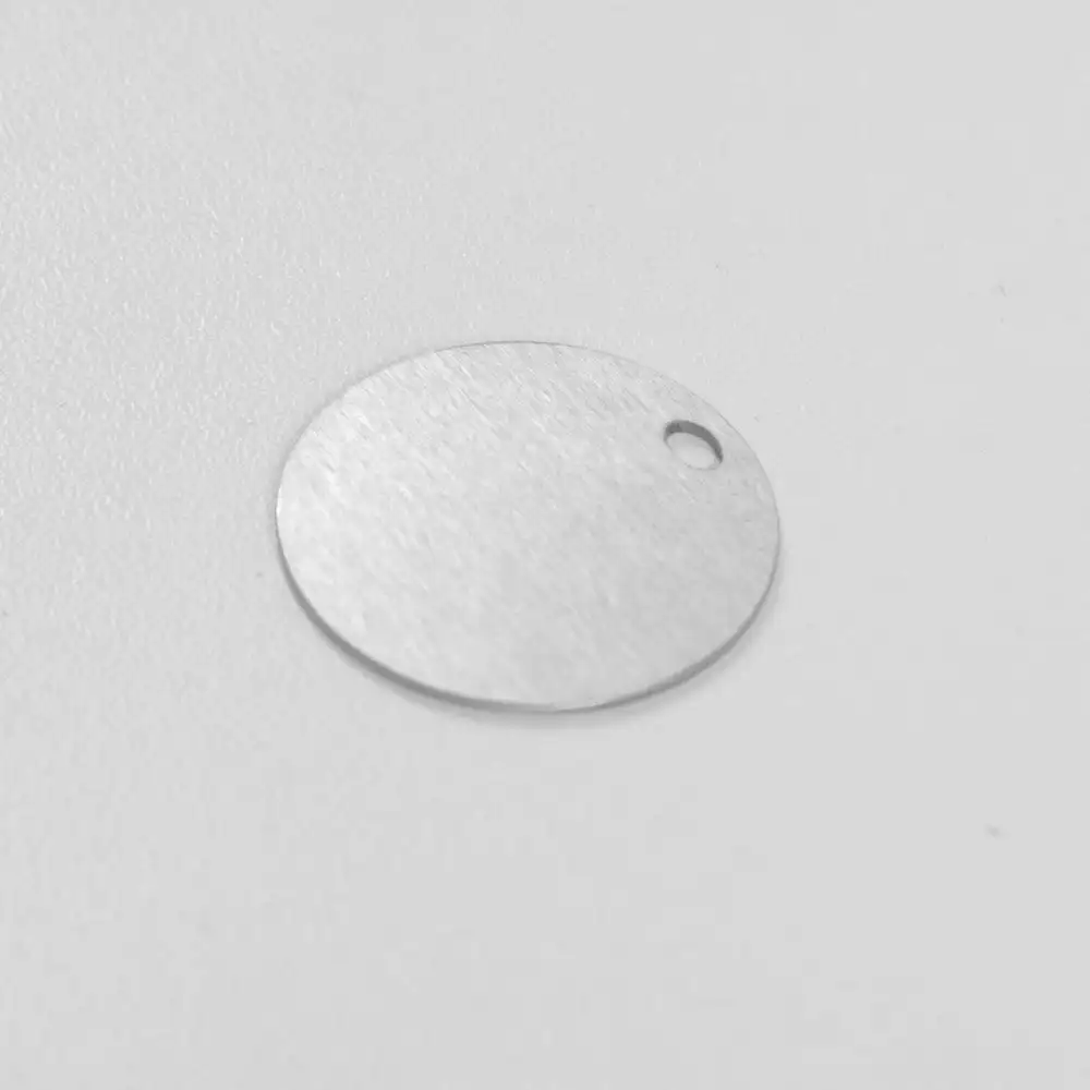 5 PCs Inox Round Pet Card Identification