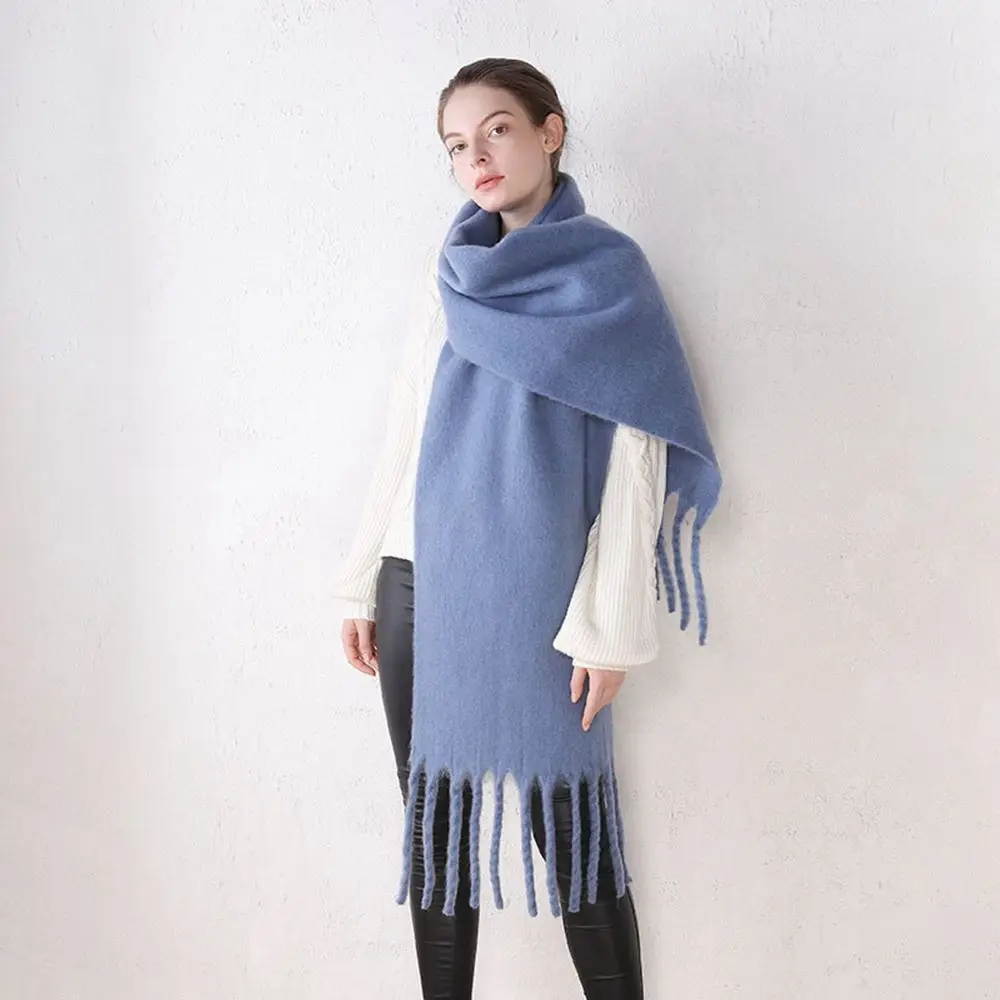 

Длинные осенне-зимние женские шарфы, аксессуары, шерстяные шарфы, женские кашемировые шаль, кашемировые шарфы, однотонный шарф, накидки из пашмины