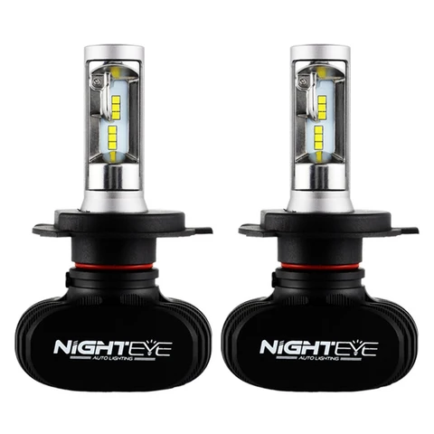 Nighteye LED фары H4 H7 H8 H9 H11 8000LM 50W 6500K — пример использования