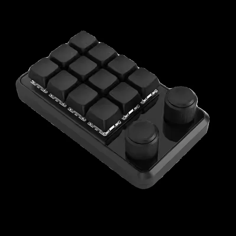 SIKAI CASE Mini Keyboard Tri Mode 12 KEYS Multifunctional Knob RGB Keypad Customized Hot Swap Office PC Accessories Gamer Gifts