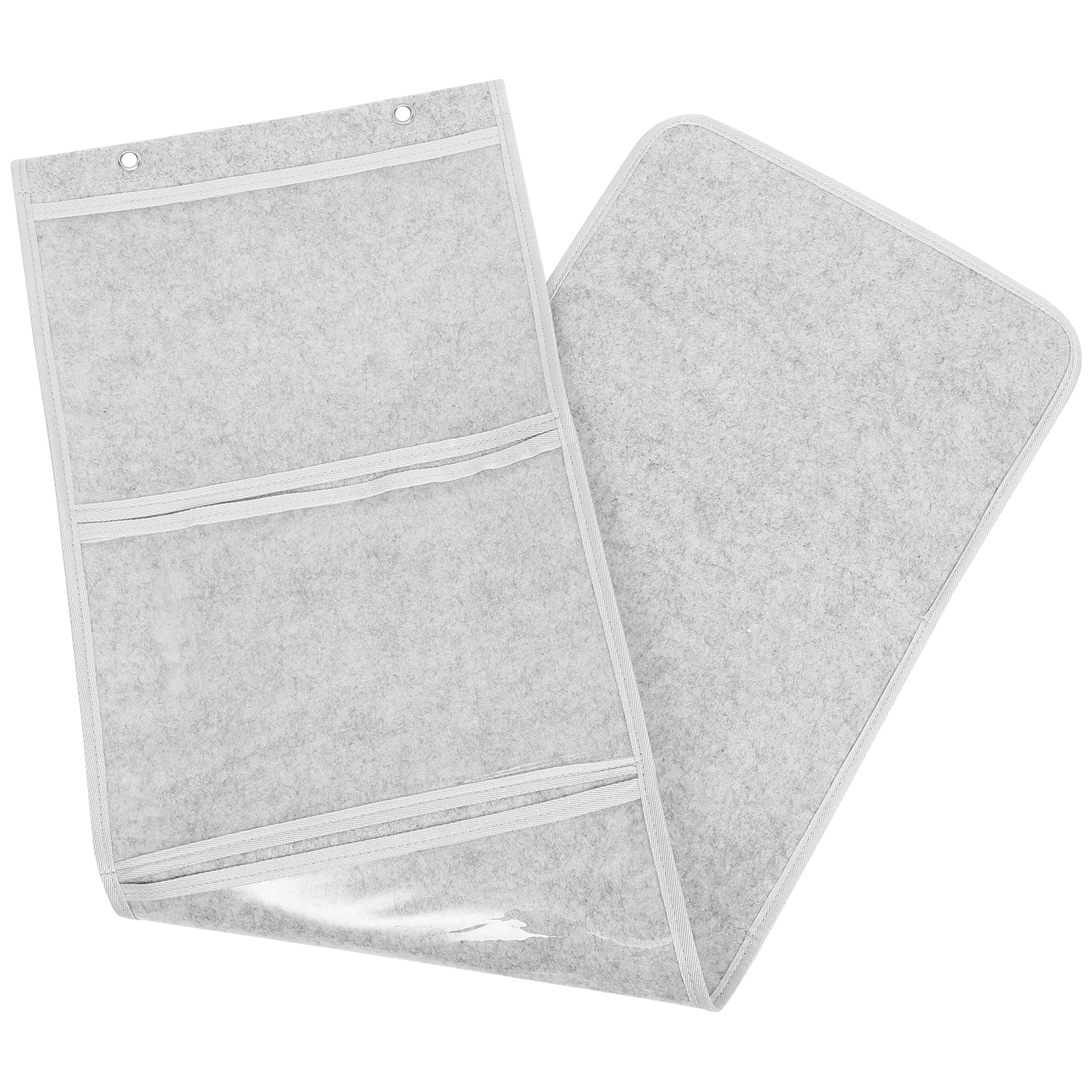 

A4 Transparent Picture Book Storage Bag Multi-layer Non-woven Fabric 5 Compartments Gray Kindergarten Artwork Organizer